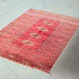 トライバル ラグ 125×96cm イラン手織り 一点物