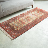 トライバル ラグ 200×85cm イラン手織り 一点物