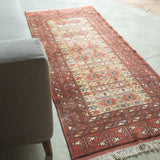 トライバル ラグ 200×85cm イラン手織り 一点物