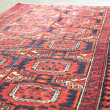 トライバル ラグ 140×75cm イラン手織り 一点物