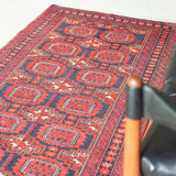 トライバル ラグ 140×75cm イラン手織り 一点物