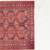 トライバル ラグ 140×75cm イラン手織り 一点物