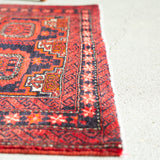 トライバル ラグ 140×75cm イラン手織り 一点物