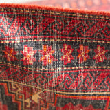 トライバル ラグ 140×75cm イラン手織り 一点物