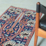 トライバル ラグ 90×57cm イラン手織り 一点物