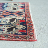 トライバル ラグ 90×57cm イラン手織り 一点物