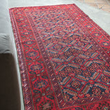 トライバル ラグ 215×110cm イラン手織り 一点物