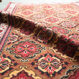 トライバル ラグ 155×95cm イラン手織り 一点物