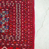 トライバル ラグ 130×70cm イラン手織り 一点物