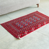 トライバル ラグ 130×70cm イラン手織り 一点物