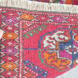 トライバル ラグ 90×55cm イラン手織り 一点物