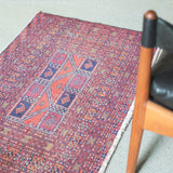 トライバル ラグ 90×60cm イラン手織り 一点物