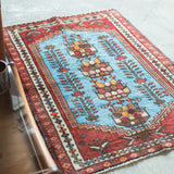 トライバル ラグ 120×80cm イラン手織り 一点物