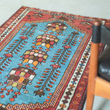 トライバル ラグ 120×80cm イラン手織り 一点物