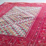 トライバル ラグ 110×90cm イラン手織り 一点物
