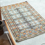 トライバル ラグ 85×60cm イラン手織り 一点物