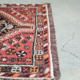 トライバル ラグ 120×60cm イラン手織り 一点物
