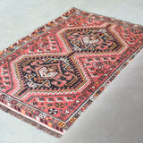 トライバル ラグ 120×60cm イラン手織り 一点物