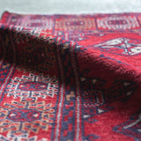 トライバル ラグ 87×67cm イラン手織り 一点物