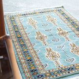 トライバル ラグ 90×60cm イラン手織り 一点物