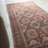 トライバル ラグ 200×110cm イラン手織り 一点物