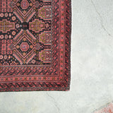 トライバル ラグ 215×107cm イラン手織り 一点物