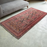 トライバル ラグ 215×107cm イラン手織り 一点物