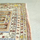 トライバル ラグ 140×85cm イラン手織り 一点物