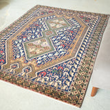 トライバル ラグ 210×150cm イラン手織り 一点物