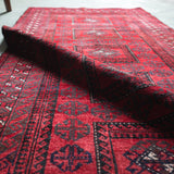 トライバル ラグ 200×85cm イラン手織り 一点物
