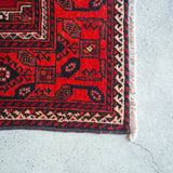 トライバル ラグ 220×125cm イラン手織り 一点物