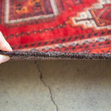 トライバル ラグ 220×125cm イラン手織り 一点物