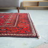 トライバル ラグ 220×125cm イラン手織り 一点物