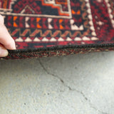 トライバル ラグ 175×90cm イラン手織り 一点物