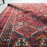 トライバル ラグ 175×90cm イラン手織り 一点物