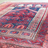 トライバル ラグ 130×100cm イラン手織り 一点物