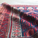 トライバル ラグ 130×100cm イラン手織り 一点物