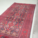 トライバル ラグ 185×95cm イラン手織り 一点物