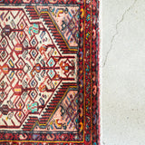 トライバル ラグ 138×83cm イラン手織り 一点物