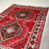トライバル ラグ 145×109cm イラン手織り 一点物