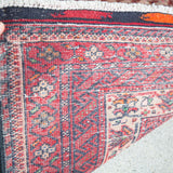 トライバル ラグ 208×100cm イラン手織り 一点物