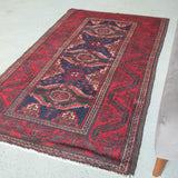 トライバル ラグ 183×102cm イラン手織り 一点物