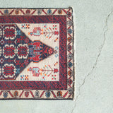 トライバル ラグ 100×52cm イラン手織り 一点物