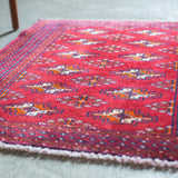 トライバルラグ 86×66cm イラン手織り 一点物