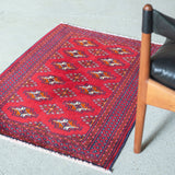 トライバルラグ 86×66cm イラン手織り 一点物