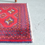 トライバルラグ 86×66cm イラン手織り 一点物