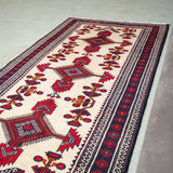 トライバル ラグ 160×83cm イラン手織り 一点物
