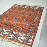 トライバル ラグ 150×100cm イラン手織り 一点物