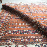 トライバル ラグ 150×100cm イラン手織り 一点物
