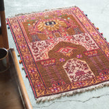 トライバル ラグ 98×70cm イラン手織り 一点物